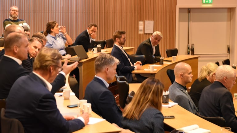 Bilde av medlemmene som deltar aktivt under samtalen. 